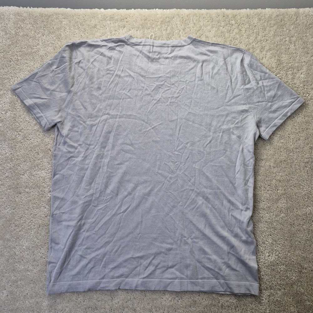 Collars & Co Cotton Silk T Shirt Mens 3XL Gray Comfort Knit Luxury Stretch New - Picture 9 of 9